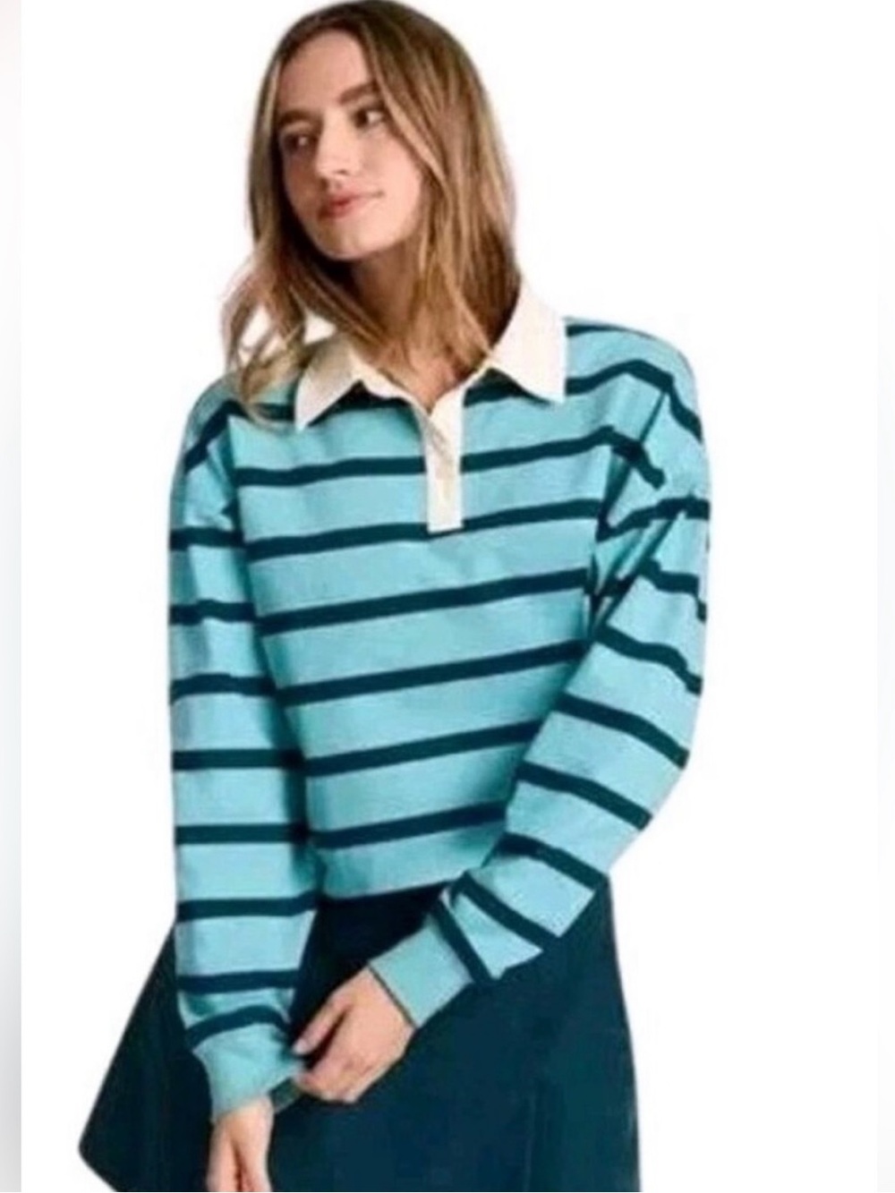 Champion Cropped Rugby Pullover (NWT)